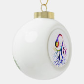 Unipolair neuron-ornament keramische bal ornament (Links)