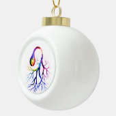 Unipolair neuron-ornament keramische bal ornament (Rechts)