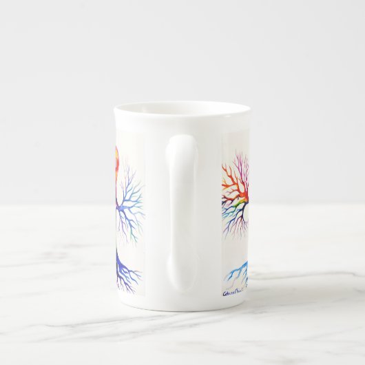 Unipolar neuron  porselein kop (Achterkant)