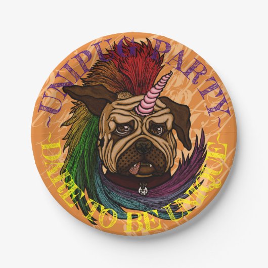 Unipug Party Borden Papieren Bordje (Voorkant)
