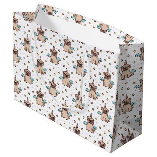 Unipug Pattern Groot Cadeauzakje (Achterkant Gekanteld)