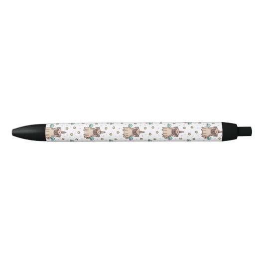 Unipug Pattern Zwarte Inkt Pen (Voorkant)