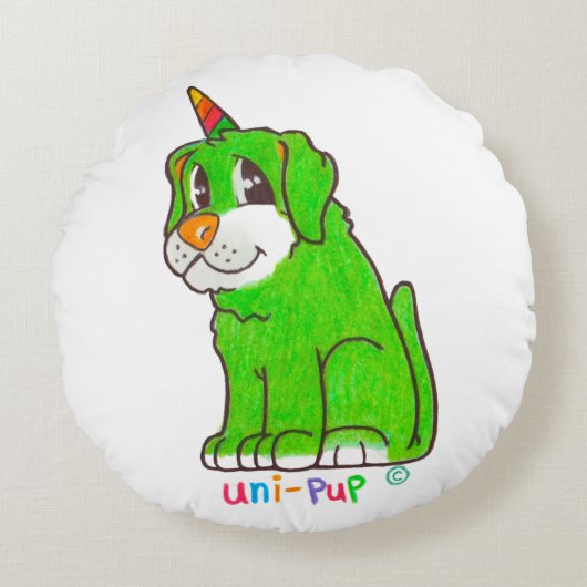 UniPup Pillow Rond Kussen (Voorkant)