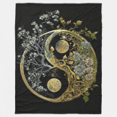 Uniqie Intricate Modern Design Yin en Yang Fleece Deken (Voorkant)