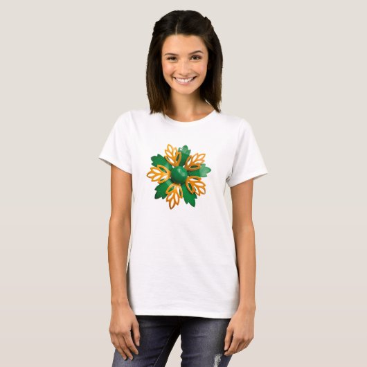 Unique 60's MOD Hippie Daisy Flower Trendy Mode T-shirt (Voorkant volledig)