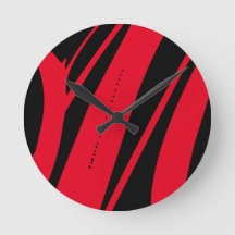 Unique Abstract Black Red Contemporary Art Wall