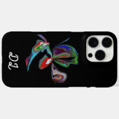 Unique Abstract Marbled Liquified  Oil Paint  Case-Mate iPhone Case (Achterkant (horizontaal))