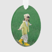 Unique Acrylic Oval Ornament Featuring Your Image (voorkant)