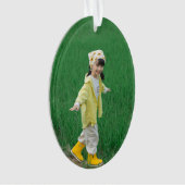 Unique Acrylic Oval Ornament Featuring Your Image (voorkant)
