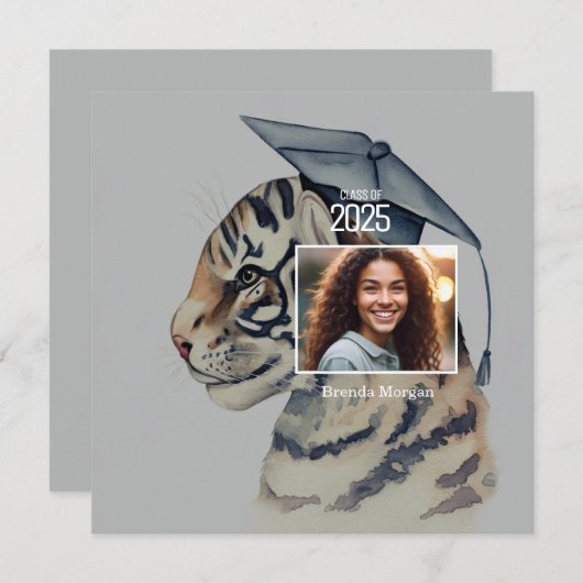 Unique Afstuderen Announcement Kaart (Voorkant / Achterkant)