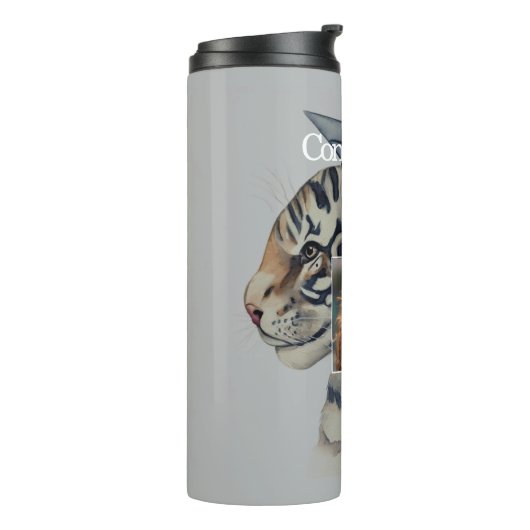 Unique Afstuderen Tumbler Thermosbeker (Gedraaid links)