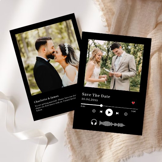 Unique Album Hoesje Music Minimal Save the Date