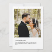 Unique Album Hoesje Music Minimal Save the Date (Achterkant)