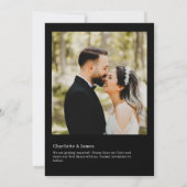 Unique Album Hoesje Music Minimal Save the Date (Achterkant)