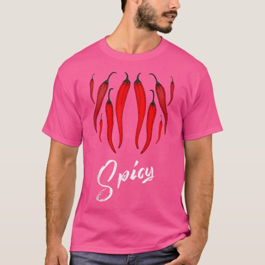 Unique And Cool Chili Pepper Lovers T-shirt (Voorkant)