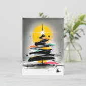 Unique and Funky Christmas Cards Feestdagenkaart (Staand voorkant)