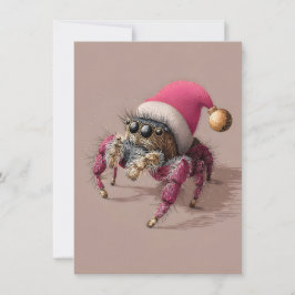 Unique and Unusual Christmas Cards jumping spider Feestdagenkaart