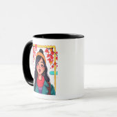 Unique Art Mug – Perfect Cozy Gift for Her Mok (Voorkant links)