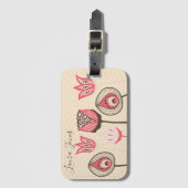 Unique Artist Ladies Womens Identification Bagagelabel (Voorkant (verticaal))