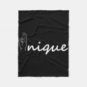 Unique Asl Alphabet American Sing Language Asl Tea Fleece Deken (Voorkant)