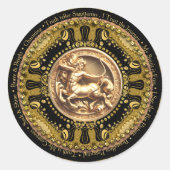  Unique Astrology Sagittarius Zodiac Affirmations Ronde Sticker (Voorkant)