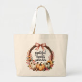 Unique autumn themed  grote tote bag (Voorkant)