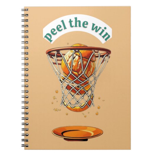 Unique basketball lover gifts peel the win notitieboek (Voorkant)