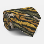 Unique Best Man Tiger Print Stropdas (Opgerold)