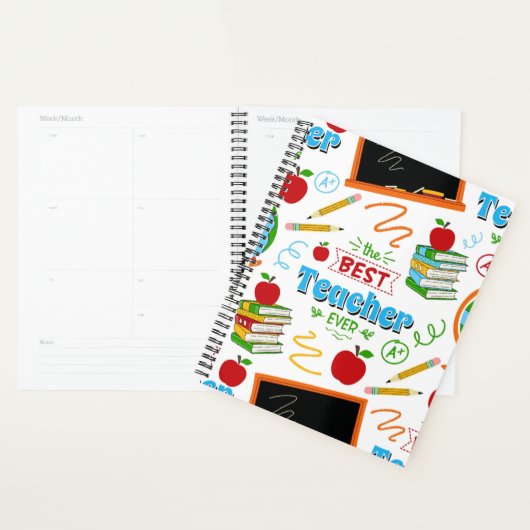 Unique Best Teacher Planner Journal (Display)
