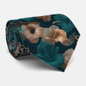 Unique Birthday Gifts For Boyfriend Tropical Flowe Stropdas (Opgerold)