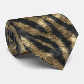 Unique Birthday Gifts For Him Tiger Skin Stropdas (Opgerold)