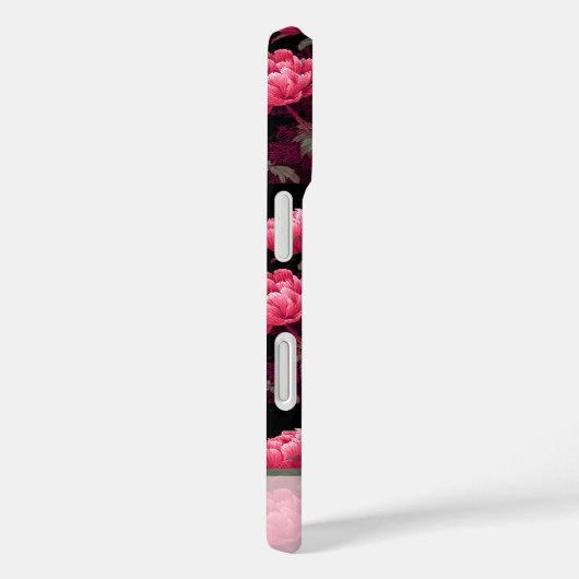 Unique Birthday Party Peony Name Case-Mate iPhone Case (Achterkant / Rechts)