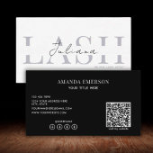 Unique Black And White Qr code  Visitekaartje