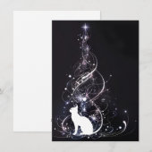 Unique Black Cat Christmas Cards Feestdagenkaart (Voorkant / Achterkant)