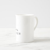 Unique Black White Trendy Jouw naam toevoegen Porselein Kop (Voorkant rechts)