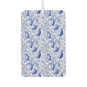 Unique Blue Toile Cocoa Chic Botanical Pattern Luchtverfrisser (Voorkant)