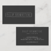 Unique Box Sketch Handgeschreven naam Visitekaartj Visitekaartje (Voorkant / Achterkant)