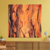 Unique Brown Abstract Marble Liquefied Wall Art Canvas Afdruk (Insitu (Woonkamer))