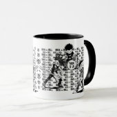 Unique Cartoon Rock & Roll Band schetste rockers Mok (Voorkant rechts)