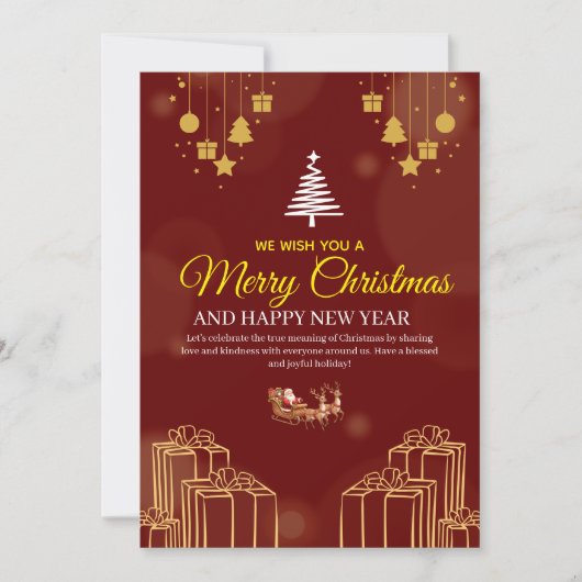 Unique Christmas Invitation Designs – Creativity  Kaart (Voorkant)