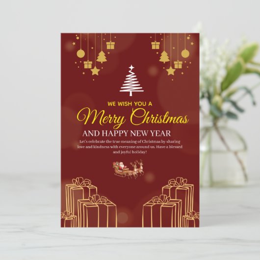 Unique Christmas Invitation Designs – Creativity  Kaart (Staand voorkant)