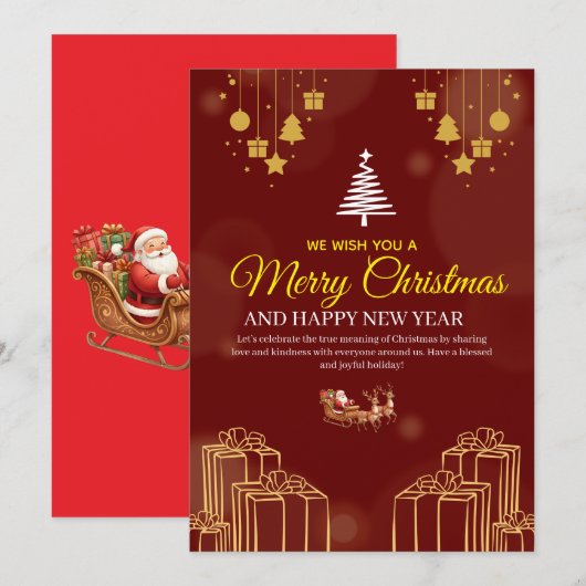 Unique Christmas Invitation Designs – Creativity  Kaart (Voorkant / Achterkant)