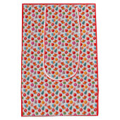 Unique Christmas Pattern Place on Medium Cadeauzakje (Achterkant)