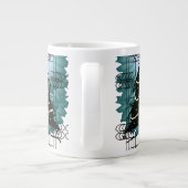 Unique Christmas Tree Modern Holiday Design  Grote Koffiekop (Achterkant)