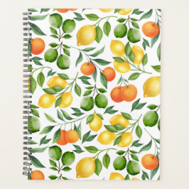 Unique Citrus Fruit Planner Journal