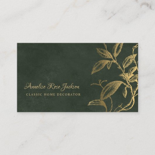 Unique classic elegant professional visitekaartje (Voorkant)