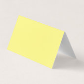 Unique Classical Simple Light Yellow Visitekaartje (Achterkant)