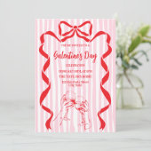 Unique Cocktail Galentine's Day Party Brunch  Kaart (Staand voorkant)