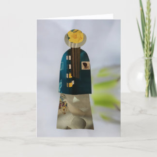 Unique Collage Earth Mama Ava Blank Card Kaart