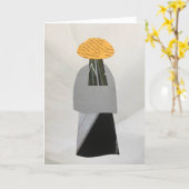 Unique Collage Earth Mama Vee Blank Card Kaart (Gele Bloem)